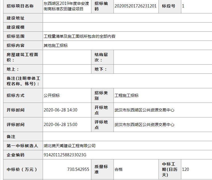 東西湖區(qū)2019年度辛安渡街高標準農(nóng)田建設項目.png