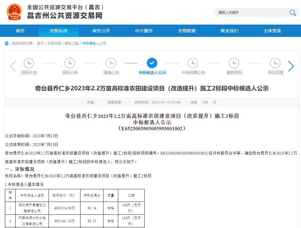 奇臺(tái)縣喬仁鄉(xiāng)2023年2.2萬畝高標(biāo)準(zhǔn)農(nóng)田建設(shè)項(xiàng)目（改造提升）施工2標(biāo)段.png