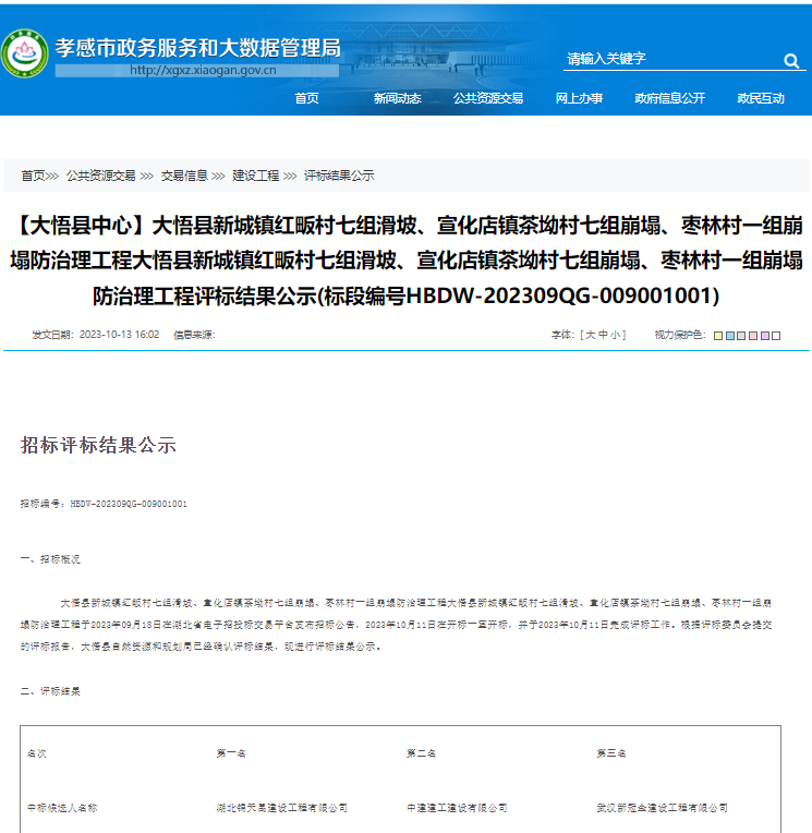 大悟縣新城鎮(zhèn)紅畈村七組滑坡、宣化店鎮(zhèn)茶坳村七組崩塌、棗林村一組崩塌防治理工程.png